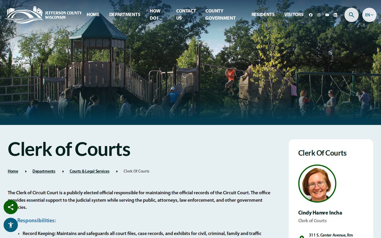 Jefferson County criminal docket Clerk of Circuit Court page