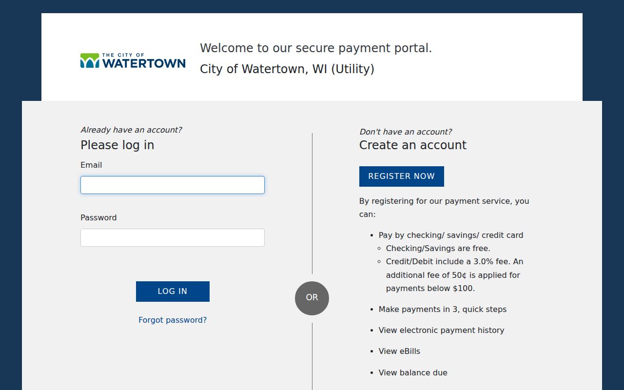 Watertown court docket payment portal