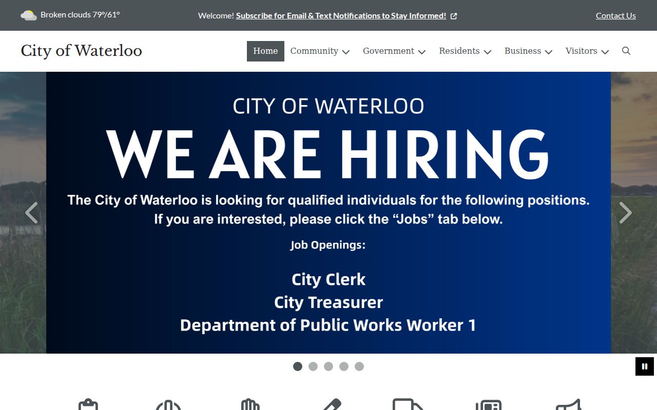 Waterloo court docket city government source